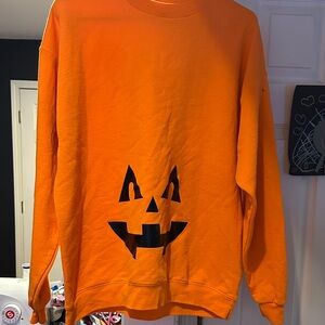 Hanes Orange Halloween Sweatshirt